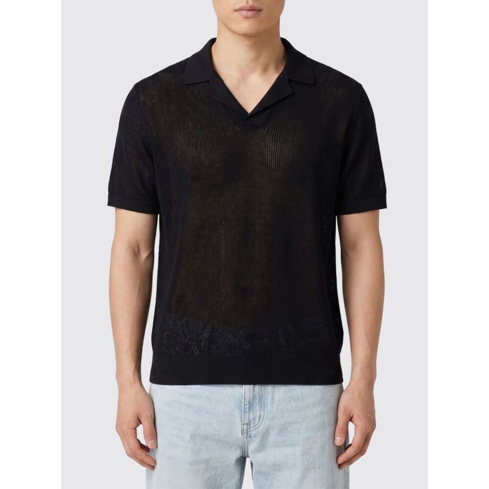 Roberto Collina Polo Shirt Men Black